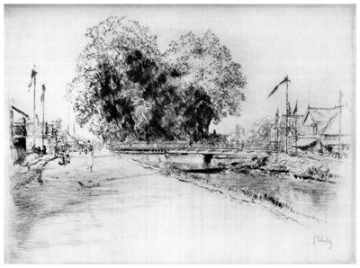 特鲁瓦运河，c1880-1930，1924年 作者 古斯塔夫·莱休特（Gustave Leheutre）