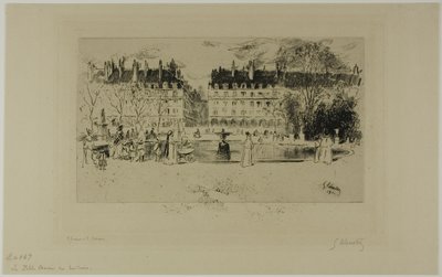 杜乐丽宫的小池塘 作者 古斯塔夫·莱休特（Gustave Leheutre）