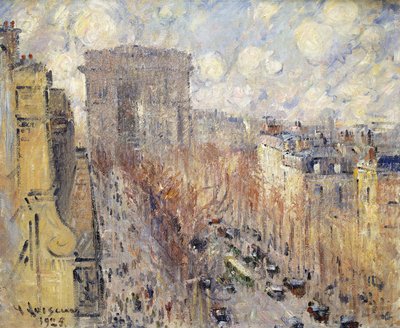 弗里德兰大街，巴黎，1925年 作者 古斯塔夫·洛索（Gustave Loiseau）