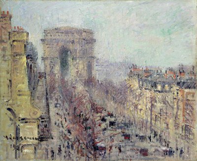 巴黎弗里德兰大街 作者 古斯塔夫·洛索（Gustave Loiseau）
