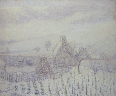 Hedouville的暴雪 作者 古斯塔夫·洛索（Gustave Loiseau）