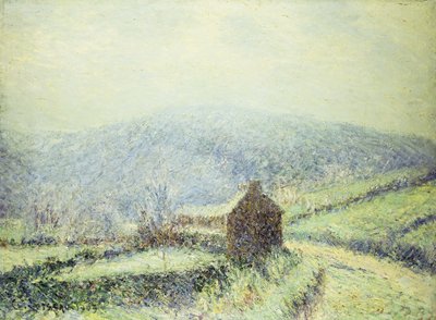 Finistere Huelgoat的Hoar Frost；盖莉·布兰奇（Gelee Blanche au）和侯厄瓜特（Houelgouat）Finistere，1903 作者 古斯塔夫·洛索（Gustave Loiseau）