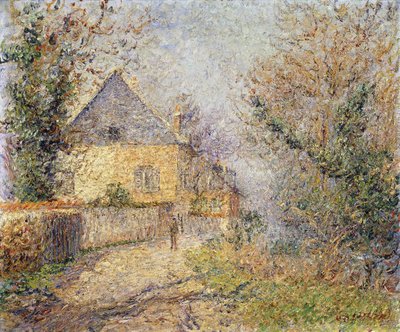 L“卢浮宫的厄尔河沿岸的房屋；卢浮宫，厄尔省的Maisons au Bord de L”，1902年 作者 古斯塔夫·洛索（Gustave Loiseau）