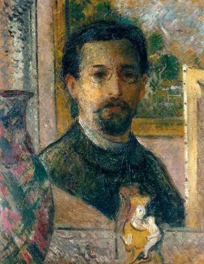 自画像，c.1916 作者 古斯塔夫·洛索（Gustave Loiseau）