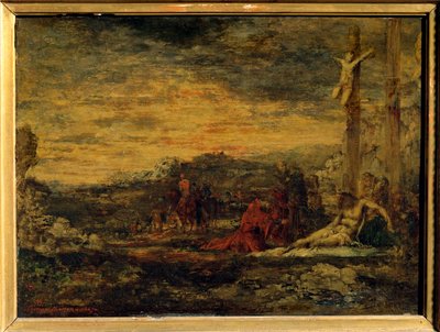 髑髅地（木板绘画） 作者 古斯塔夫·莫罗（Gustave Moreau）