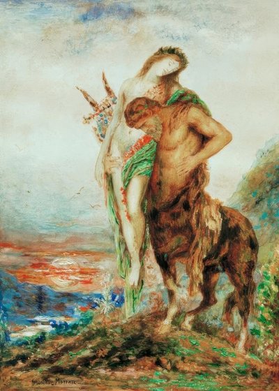 累了的半人马 作者 古斯塔夫·莫罗（Gustave Moreau）