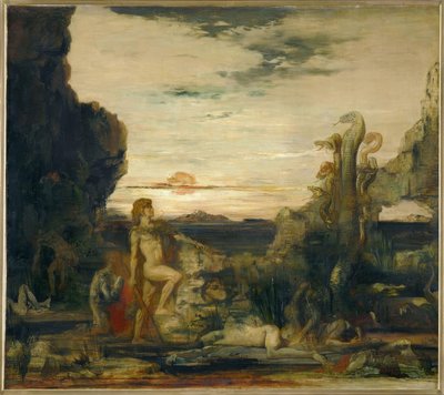 大力神和莱恩的九头蛇 作者 古斯塔夫·莫罗（Gustave Moreau）