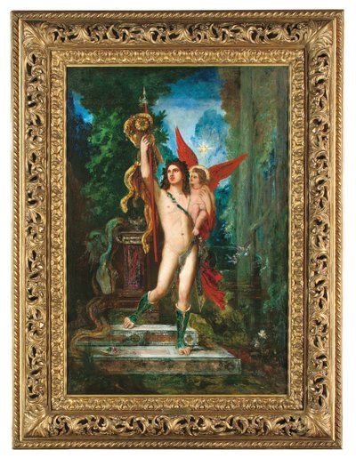 杰森和爱罗斯（Jason and Eros），1890-91年 作者 古斯塔夫·莫罗（Gustave Moreau）