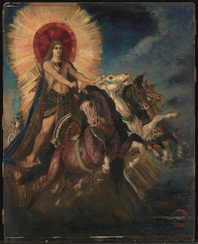 阿波罗或菲比斯-阿波罗的战车（油画） 作者 古斯塔夫·莫罗（Gustave Moreau）
