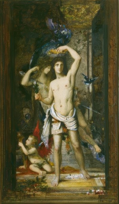 年轻人与死亡 作者 古斯塔夫·莫罗（Gustave Moreau）
