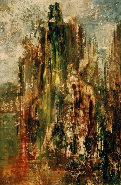 景观。粗加工（在狮身人面像上） 作者 古斯塔夫·莫罗（Gustave Moreau）