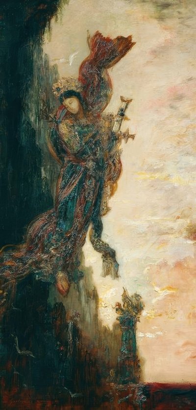 萨福落下 作者 古斯塔夫·莫罗（Gustave Moreau）