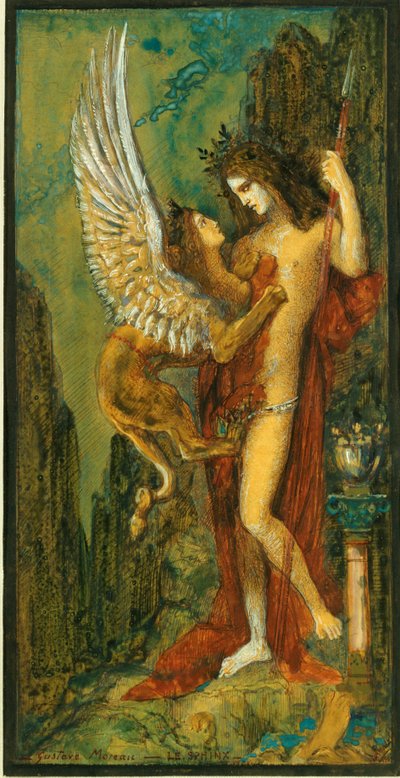 狮身人面像 作者 古斯塔夫·莫罗（Gustave Moreau）