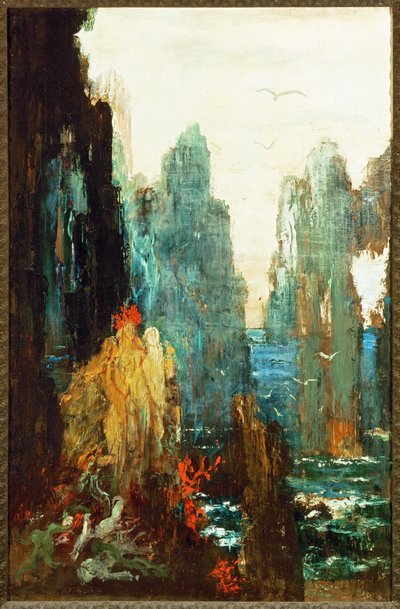 海妖（布面油画） 作者 古斯塔夫·莫罗（Gustave Moreau）