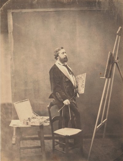J. Savile Lumley的画像，马德里，1859年。 作者 古斯塔夫·佩纳伯特