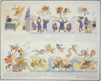 第一次世界大战- 1916年圣诞节-法国卡通 作者 古斯塔夫·温特