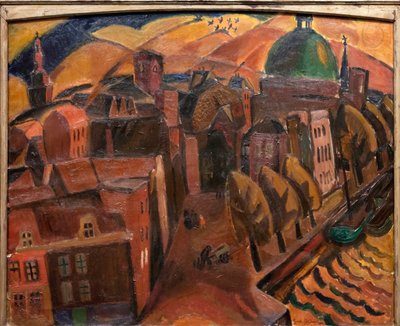绿色圆顶教堂 作者 Gustave de Smet