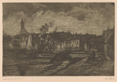 Leidschendam (original title on object) 作者 Gustave van der Does（艺术家签名）