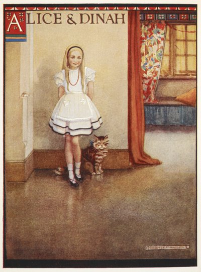 爱丽丝和虎斑猫戴安娜 作者 格温妮德·哈德森（Gwynedd M.Hudson）