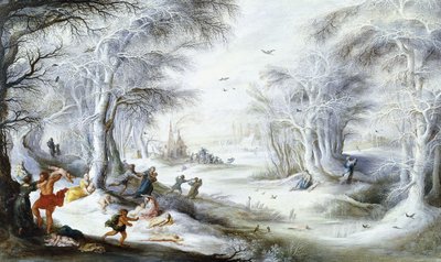 无辜者惨案的冬季风景 作者 Gysbrecht Lytens或Leytens
