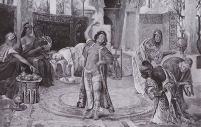 Entertainment in the harem (litho) 作者 久拉·托尔奈（Gyula Tornai）