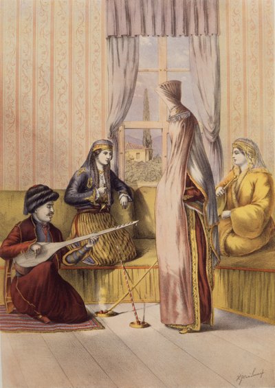 亚美尼亚新娘，1862年由Charles Parsons雕刻 作者 HJ范·伦纳普