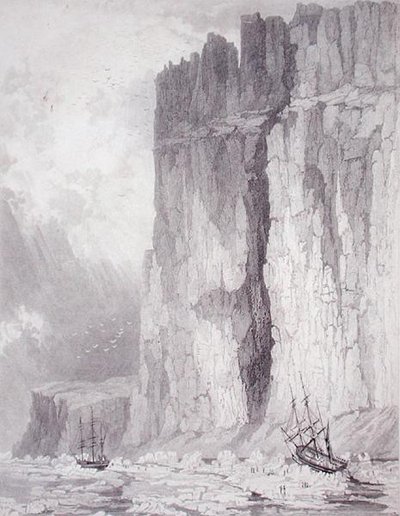 1825年8月1日H.M. Hecla & Fury号船的情况，摘自《1824-25年H.M. Hecla和Fury号船为发现从大西洋到太平洋的西北航道而进行的第三次航行日志，并试图到达No. 作者 HN（后）头