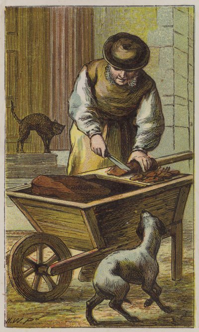 猫肉人（彩色石版画） 作者 HW（之后）Petherick