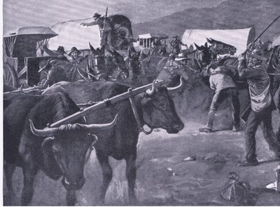 一个匆匆的inspan，插图来自比勒陀利亚之后：游击战争，1902年 作者 狄克逊