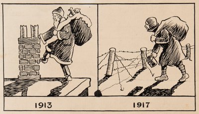 1913年和1917年圣诞节父亲 作者 米勒