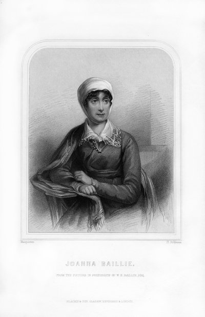 Joanna Baillie，苏格兰女诗人和戏剧家，1870年 作者 鲁宾逊