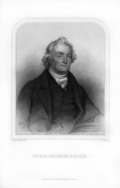 托马斯·查默斯（Thomas Chalmers），苏格兰神，1870年。 作者 鲁宾逊