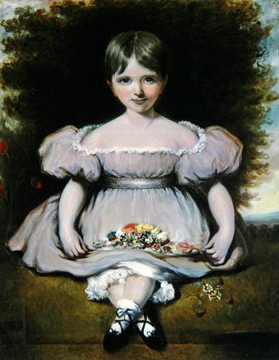 阿德莱扎-菲茨兰-霍华德夫人，约1836年（布面油画） 作者 史密斯
