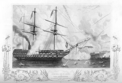HGA阿伽门农号攻击君士坦丁堡，1854年，1857年。 作者 H.温克尔斯