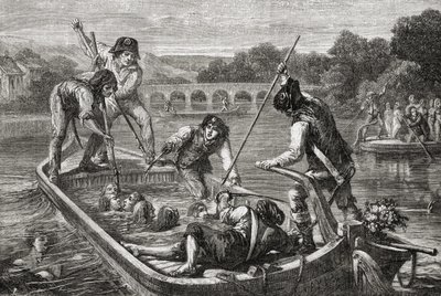 恐怖统治时期的卢瓦尔河溺水事件 作者 H. de la（之后）Charlerie