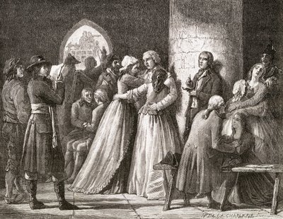 1794年被路易斯·布兰克（1811-82）“死亡革命法国化”的谴责，由Paul Jonnard（d.1902）镌刻1847-62 作者 夏勒（H. de la Charlerie）