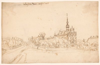 树丛中的瓦勒姆 Roosendael 修道院 作者 H. van Wel（归因于）