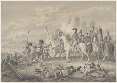 威灵顿公爵接受在 1815 年滑铁卢战役中从法军手中缴获的两枚鹰标 作者 Haatje Pieters Oosterhuis