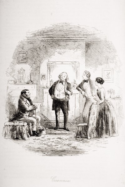 Coavinses，来自查尔斯狄更斯（1812-70）的&39;荒屋&39;的插图，于1853年出版 作者 Hablot骑士布朗