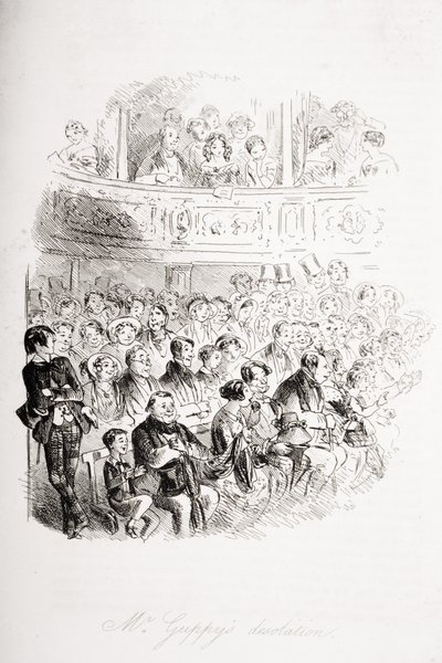 考皮先生的荒凉，来自查尔斯狄更斯（1812-70）的“荒凉之家”的插图于1853年出版 作者 Hablot骑士布朗