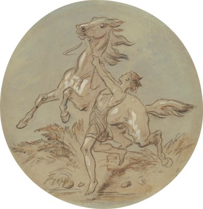 维纳斯与阿多尼斯》系列插图的 18 幅版画设计之一 作者 Hablot骑士布朗