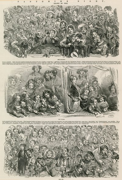 Pantomime Night: The Gallery, The Boxes, The Pit (engraving) 作者 Hablot骑士布朗