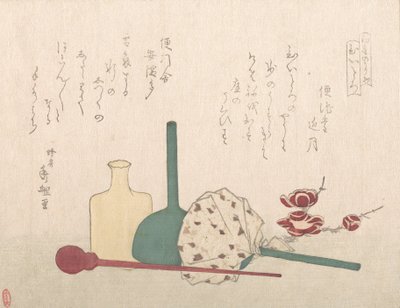 梅花的玻璃器皿。 作者 八房首里