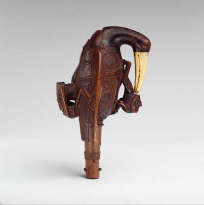 乌鸦拨浪鼓，约1840年（木头和象牙） 作者 海达