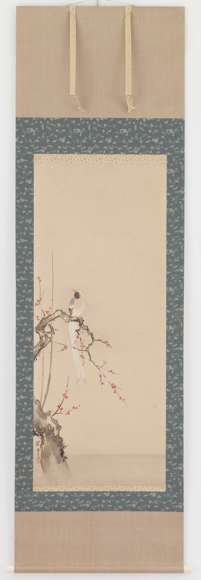 鸟和梅花，江户时期，17世纪末。 作者 花房伊藤