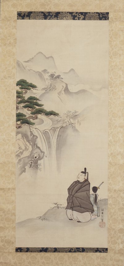 建筑之诗（绢本水墨和彩色） 作者 花房伊藤