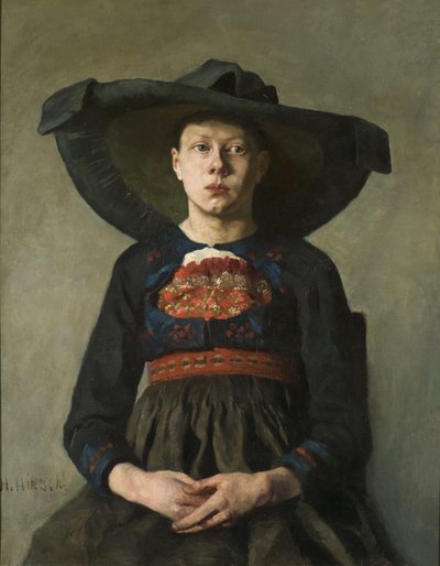 巴伐利亚农民女孩，1885-87 作者 汉娜·保利（Hanna Pauli）
