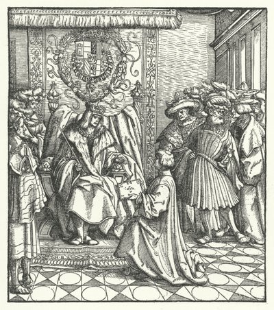 献给神圣罗马帝国皇帝马克西米利安一世的书（雕版画 作者 汉斯（后）布格克迈尔