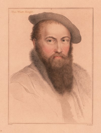 托马斯·怀亚特爵士，英国大使和诗人，1812 年（版画） 作者 Hans (after) Holbein the Younger