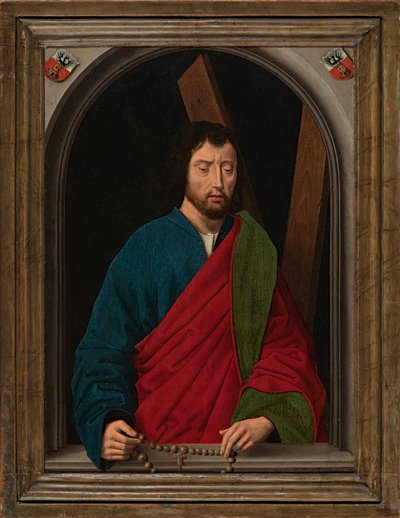 圣安德鲁，c.1491-1519（面板油画） 作者 汉斯·梅姆林